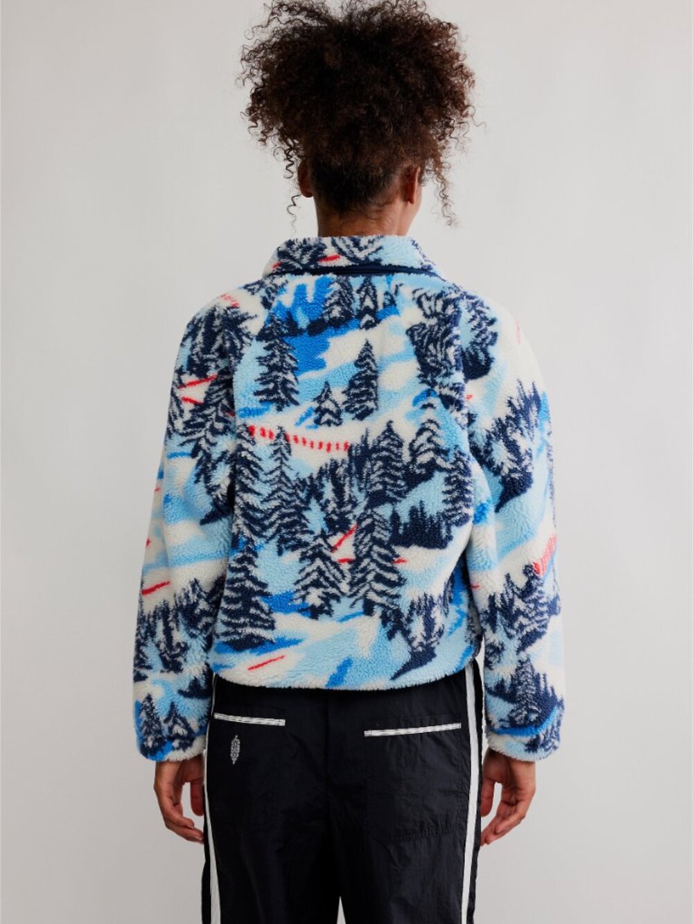 FP MOVEMENT Hit The Slopes Printed Fleece Jacket / Alpine Combo - Picture 4 of 9